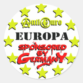 EUROPA Sponsored by Germany Runder Aufkleber