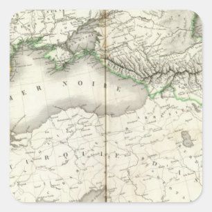 Europa Südost Quadratischer Aufkleber