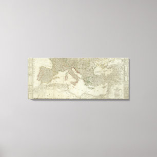 Europa teilte in seine Königreiche, Reiche unter Leinwanddruck