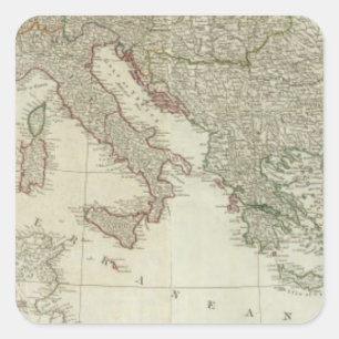 Europa teilte in seine Königreiche, Reiche unter Quadratischer Aufkleber