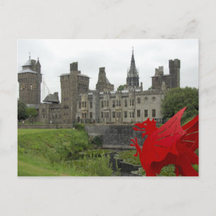 Europa, Wales, Cardiff. Cardiff Castle. Walisisch  Postkarte