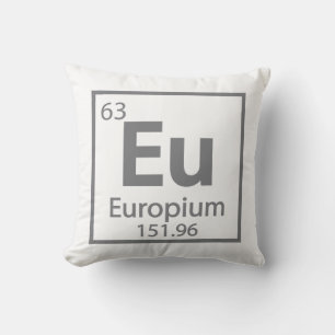 Europa - Wissenschaft - Periodische Tischgestaltun Kissen