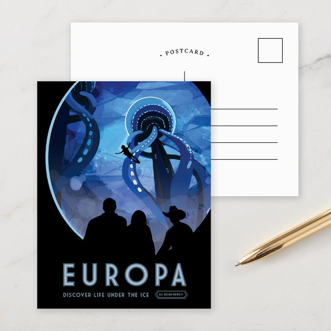 Europa | Zukunftsvisionen der NASA Postkarte (Von Creator hochgeladen)
