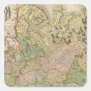 Europäer Russland Quadratischer Aufkleber