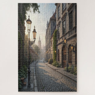 Europäische Altstadt-Straßen-Puzzle Puzzle