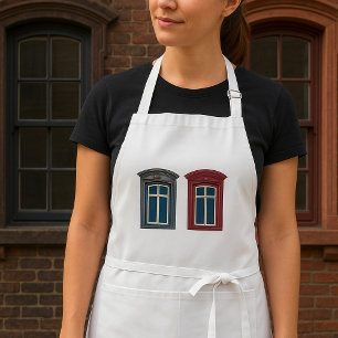 Europäische Fensterverzierte Architekturkunst Schürze