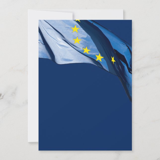 Europäische Flagge Einladung (Vorderseite)