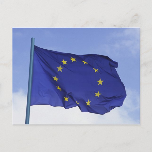 Europäische Flagge (FFA) Postkarte (Vorderseite)