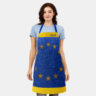 Europäische Flagge Lebensmittel Koch Küche GRILLEN Schürze