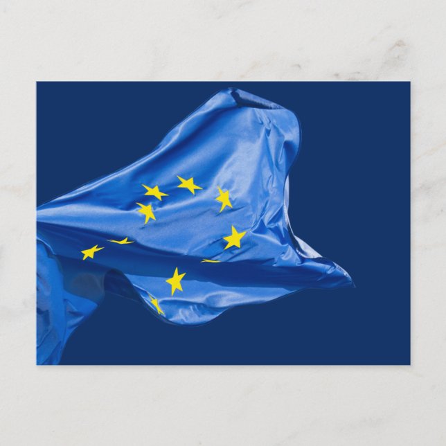 Europäische Flagge Postkarte (Vorderseite)