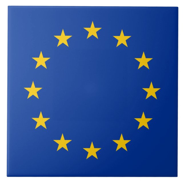 Europäische Gewerkschaft (EU) (Europa) Fliese (Vorderseite)