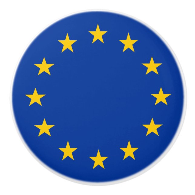 Europäische Gewerkschaft (EU) (Europa) Keramikknauf (Vorderseite)