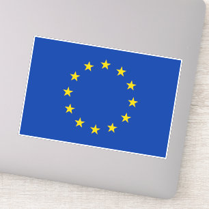 Europäische Gewerkschaft EU-Flagge Aufkleber