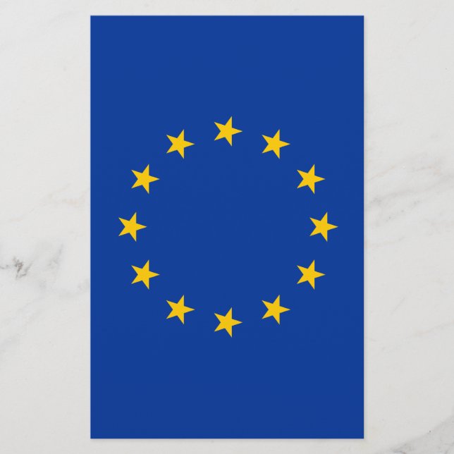 Europäische Gewerkschaft EU-Flagge Flyer (Vorne)