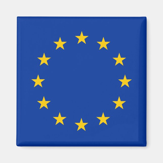 Europäische Gewerkschaft - EU-Flagge Magnet (Vorne)