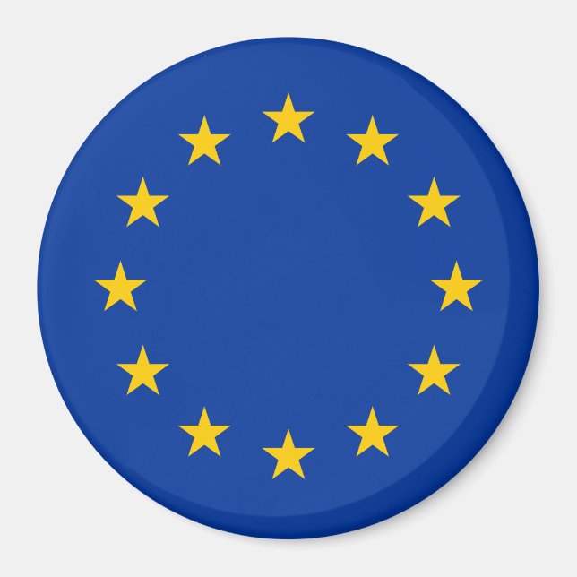 Europäische Gewerkschaft EU-Flagge Magnet (Vorne)