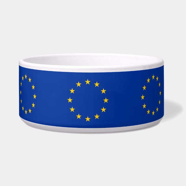 Europäische Gewerkschaft Flag Pet Bowl Napf (Links)