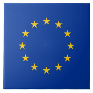 Europäische Gewerkschaft Flag Tile Fliese
