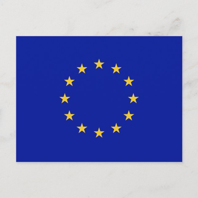 Europäische Gewerkschaft Postkarte (Vorderseite)