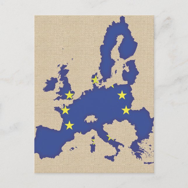 Europäische Gewerkschaft Postkarte (Vorderseite)