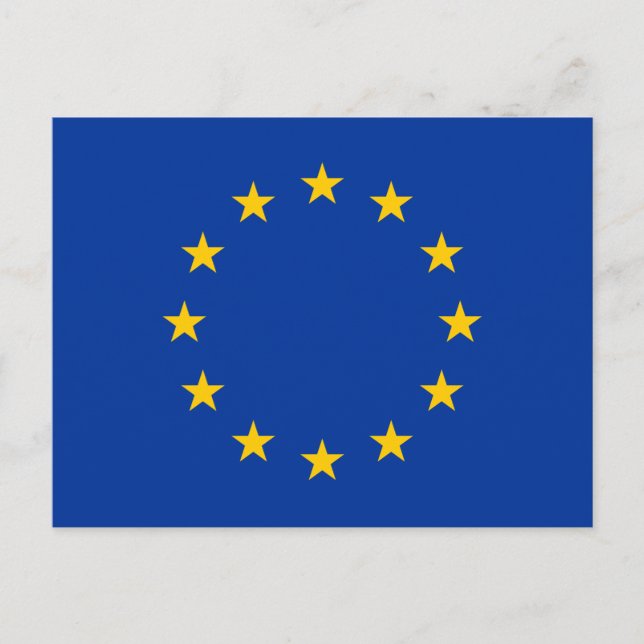 Europäische Gewerkschaft Postkarte (Vorderseite)