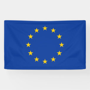 Europäische Gewerkschafts-Flagge E. - Banner