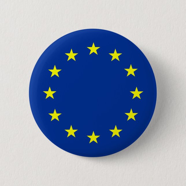 europäische Gewerkschaftsflagge Button (Vorderseite)