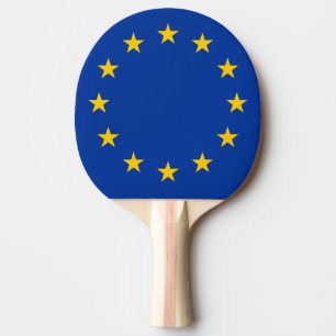 Europäische Gewerkschaftsflagge Ping pong Paddel Tischtennis Schläger