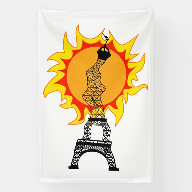 Europäische Hitzewelle Banner (Vertikal)