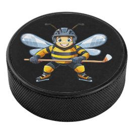 Europäische Honigbiene (Apis mellifera) Eishockey Puck