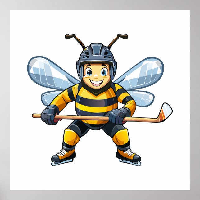 Europäische Honigbiene (Apis mellifera) Poster (Vorne)
