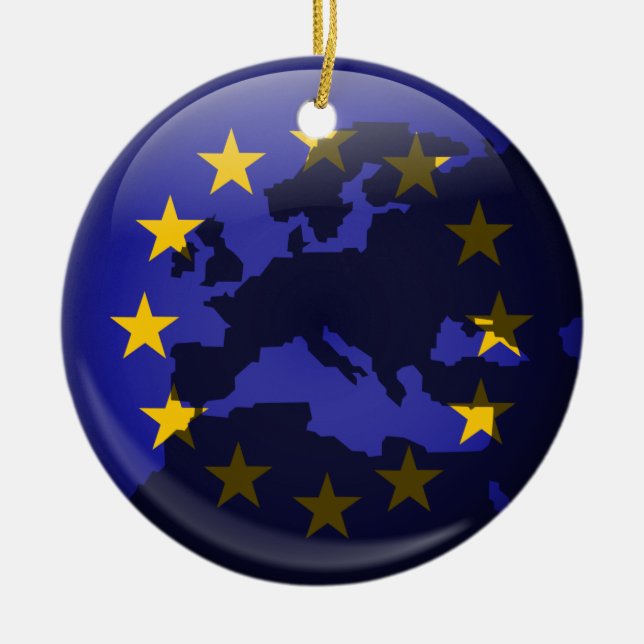 Europäische Kugel Keramikornament (Vorne)