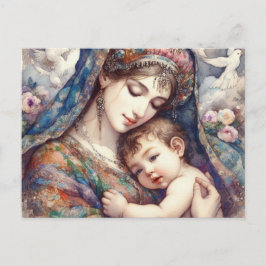 Europäische Mama 14 Postkarte