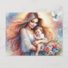 Europäische Mama 5 Postkarte