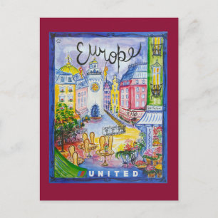 Europäische Postkarte