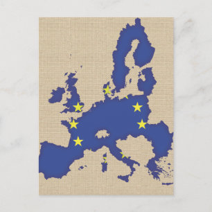 Europäische Union Postkarte