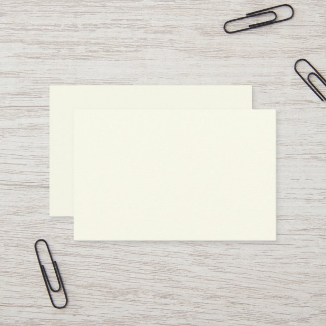 Europäische Visitenkarte für Elfenbein (Vorderseite/Rückseite Beispiel)