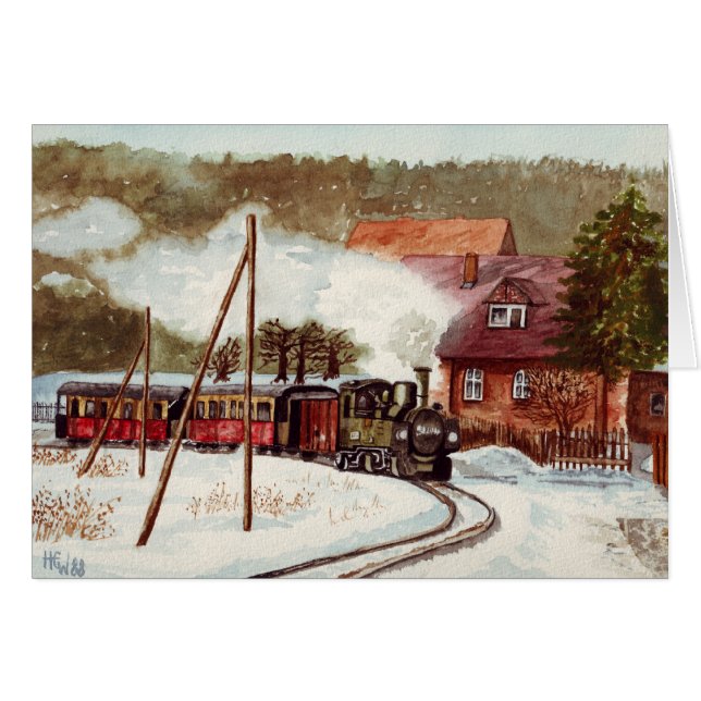 Europäischer Dampf-Zug (Vorderseite (Horizontal))