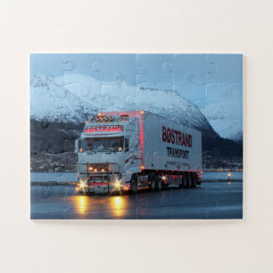 Europäischer Fahrerhaus-Über-LKW 18 Räder-Mountain Puzzle