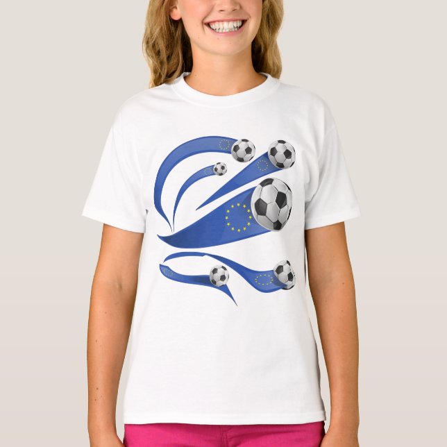 Europäischer Fußball T-Shirt (Vorderseite)