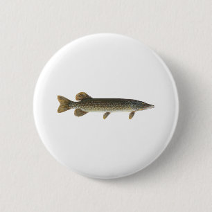 Europäischer Hecht Button