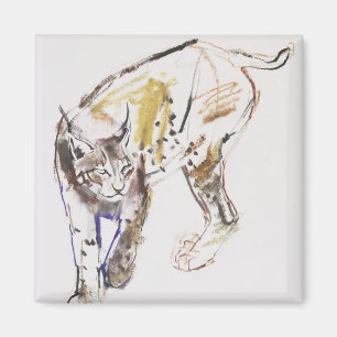 Europäischer Lynx Magnet