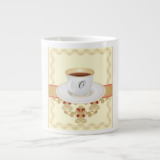 Europäischer Monogramm-Kaffeebecher Jumbo-Tasse