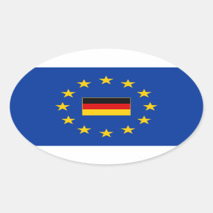 Europäischer Ovaler Aufkleber
