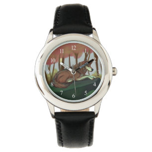 Europäischer Wolf Armbanduhr
