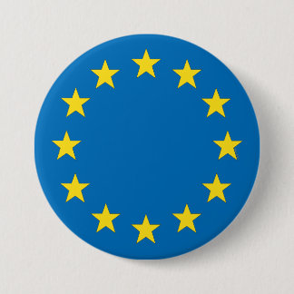 Europäisches Gewerkschaftsflagge EU-Referendum Button