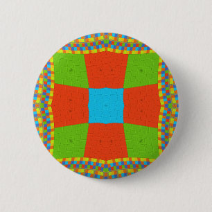 Europäisches Stammesmuster Button