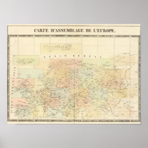 Europakarte Poster