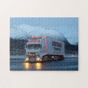 Europakarte über den Big Rig 18 Wheeler Mountain R Puzzle
