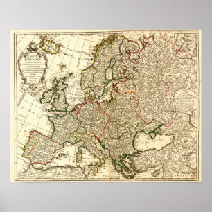 EuropaPanoramakarteEuropa 2 Poster